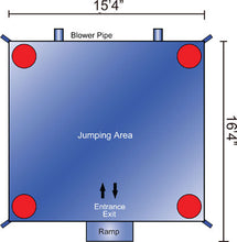 Mickey Mouse bounce house size chart
