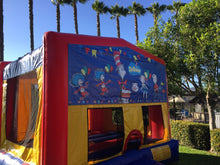 Dr. Seuss cat in the hat Combo bounce house with slide