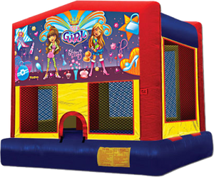 Girl thing bounce house theme