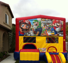 Mario Brothers Combo bounce house with slide