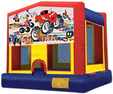 Monster Truck Combo bounce house with slide