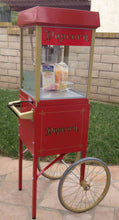 popcorn machine on cart