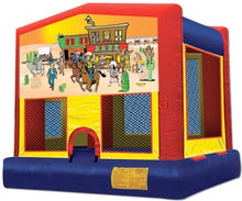 Western Combo bounce house with slide