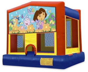 Dora bounce house theme