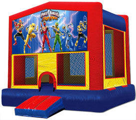 Power Rangers Combo bounce house with slide
