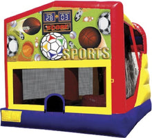 Sports soccer football baseball Combo bounce house with slide